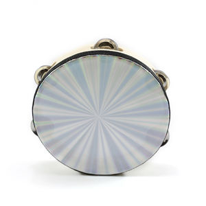 <span class=keywords><strong>Instrumento</strong></span> de tambor educativo Musical de percusión de fábrica para Ktv parte Metal Jingles pandereta para Iglesia tambor de mano de 6 pulgadas - Product Image 4