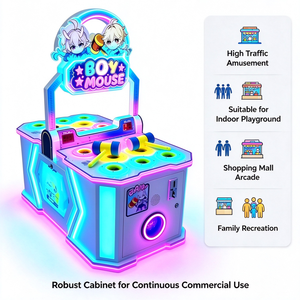 Macchina <span class=keywords><strong>da</strong></span> gioco a gettoni per genitori e figli con martelli su cavi e due mazzi di carte, ideale per centri divertimento familiari e zone <span class=keywords><strong>giochi</strong></span> nei centri commerciali - Product Image 6