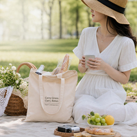 Sac de shopping en toile vierge imprimable OEM de haute qualité avec sangle renforcée, réutilisable, plusieurs tailles, sac à main personnalisé en tissu écologique