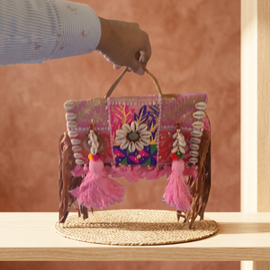 Meilleures ventes : Sacs à main décontractés en cuir véritable faits à la main, style traditionnel indien, grande capacité, légers, avec fermeture éclair - Product Image 4