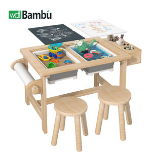 Mesa Sensorial Infantil WDF Ecológica de Madera de Buena Calidad, Mesa de Estudio para Niños, Mesa Sensorial para Niños Pequeños de 3 a 5 Años - Product Image 1