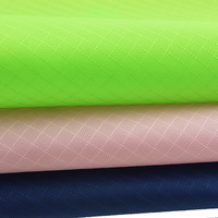 Tissu Oxford Ripstop Diamanté Enduit PU Souple, Résistance Supérieure à la Déchirure, Léger pour Sacs à Dos, Bagages et Équipements de Plein Air pour Filles