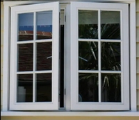 Ventanas inclinables y giratorias de PVC/UPVC de alta calidad personalizadas con vidrio templado doble, buen aislamiento acústico para casa