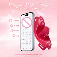 Vibrateur G-Spot portable à commande par application pour femmes, vibromasseur invisible en forme de langue, vibromasseur culotte, jouet sexuel