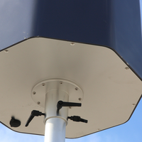 Détecteur de drones professionnel fixe, détection à 360°, portée de 3 à 5 km, 70 MHz-8 GHz, durable, résistant à l'eau, en ABS