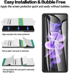 Haut Transparent Anti-rayures Pour <span class=keywords><strong>Samsung</strong></span> Galaxy Z Flip 3 Film Écran de Pliage TPU Film Protecteur De Téléphone Portable - Product Image 5