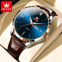 Montre à quartz pour homme OLEVS 2935, calendrier, aiguilles lumineuses, classique, mode business, étanche, montre pour homme, Reloj Montre De Luxe