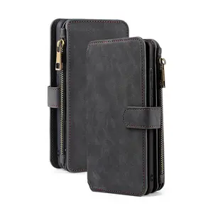 For iPhone 13 Case Cover, High Quality Business man Separable Flip Case Leather Wallet Case Multifunction Mobile Phone Cover