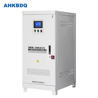 Stabilisateur de tension triphasé industriel 50KVA 200kva 30KVA 380v, courant alternatif, silencieux, en cuivre