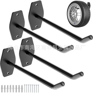 Heavy Duty Garage <b>Hook</b> Black Wall Mount Steel Storage <b>Hook</b> For <b>Tools</b> Ladder Folding Chair Hanging Rack - Product Image 4