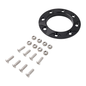 Anillo de embellecimiento universal de aluminio mecanizado por CNC para salida de escape de 3.1 pulgadas, para guardabarros, turbo y dump, MOQ 5 Sets TD-480-BK - Product Image 2