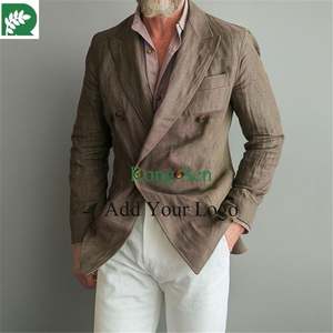 <span class=keywords><strong>Abiti</strong></span> a righe per gli uomini Slim Fit da sposa smoking da sposo elegante set di Blazer vestiti personalizzati 2 pezzi giacca + pantaloni - Product Image 5