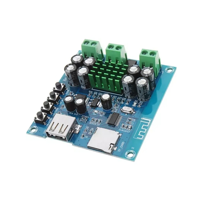 XH-M422 TPA3116D2 Amplifiers Board Integrated U disk TF Player Amp Boards Dual Channels 50W*2 DC12V-24V