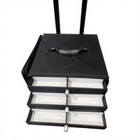 Valise de transport portable grande capacité pour lunettes avec plateaux de présentation pour lunettes de vue et de soleil – Vente en gros
