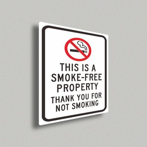 Señal de propiedad libre de humo de alto impacto: mantenga un ambiente limpio y saludable - Product Image 6