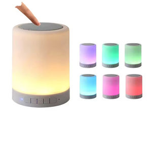 Altavoz Portátil con Luz Nocturna LED RGB de un Toque, Lámpara de <span class=keywords><strong>Mesa</strong></span>, Mini Reproductor de Música, Regalo para Niños, Altavoces Inalámbricos - Product Image 1