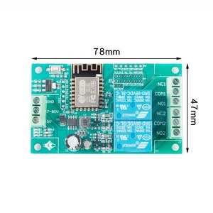 Dual Channel 5V 8-80V ESP8266 <span class=keywords><strong>ESP</strong></span>-<span class=keywords><strong>12F</strong></span> ban phát triển mạng không dây <span class=keywords><strong>Wifi</strong></span> mô-đun tiếp sức - Product Image 5