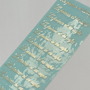 Metal Nickel UV Resistant Self-Adhesive Durable Oil Proof Gold Foil Logo Transfer Stickers for Charging <strong>Plug</strong> <strong>Labels</strong> - Product Image 3