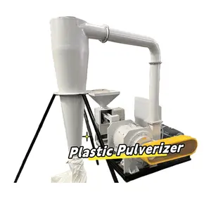 Pulverizador de plástico pequeño, máquina trituradora de chatarra de plástico, máquina molinera de PVC PP PE para la fabricación de polvo