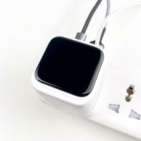 Chargeur numérique 70W avec câble extensible pour téléphones portables, tablettes et ordinateurs portables, chargeur rapide multi-ports