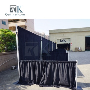 Factory Price Trade Show Booth Pipe and Drape Adjustable Pipe <b>Stand</b> Aluminum Standing Curtain System Black Fabric <b>Backdrop</b> Kit - Product Image 4