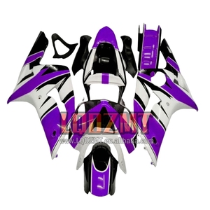 Corpo di iniezione per KAWASAKI NINJA <span class=keywords><strong>ZX</strong></span> 6R viola bianco 636 <span class=keywords><strong>6</strong></span> <span class=keywords><strong>R</strong></span> ZX636 ZX6R 03 04 39lq. 50 ZX600 <span class=keywords><strong>ZX</strong></span>-636 600CC <span class=keywords><strong>ZX</strong></span>-6R 2003 2004 carenatura - Product Image 1