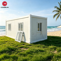 Cogsun Maison préfabriquée mobile de luxe personnalisée, pliable et extensible, en vente