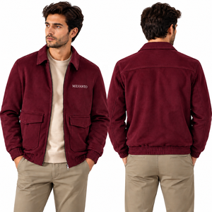 Mint Custom <b>Men's</b> Brown <b>Suede</b> Fabric <b>Jacket</b> | Premium Regular Fit Winter <b>Jacket</b> For <b>Men's</b> | High Quality Outerwear <b>Jackets</b> - Product Image 3