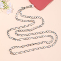 Nouveau lanière de téléphone universelle lanières de sangle de cou en métal pour téléphones mobiles sangles Anti-perte poignée chaîne accessoires de bandoulière