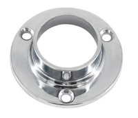 Flange réglable en acier inoxydable pour main courante, support mural pour tube de rampe d'escalier, connecteur de balustrade pour terrasse d'escalier