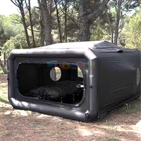 Prix d'usine Grande tente gonflable automatique de luxe Tente gonflable en tissu de coton imperméable pour le camping en plein air portable étanche à la pluie