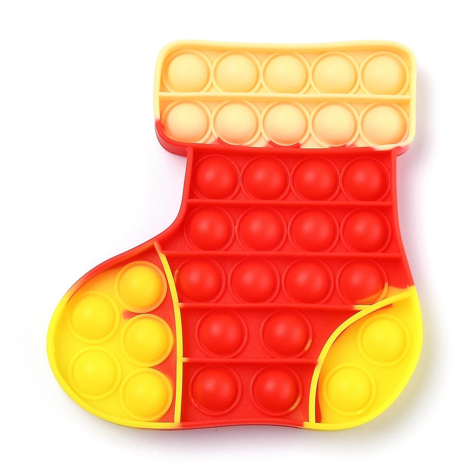 Wholesale Christmas Santa Silicone Toys Push Pop Bubble Chessboard Sensory Fidget Toy for Kids Stress Relief Gift