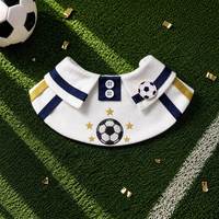 Bavoir de football personnalisé à col cape pour animaux de compagnie, certifié BSCI OEKO, costume de football pour animaux de compagnie, bandana à thème équipe nationale de football