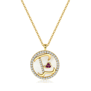 SGARIT-colgante de Plata de Ley 925 con <span class=keywords><strong>letra</strong></span> <span class=keywords><strong>E</strong></span>, joyería para mujeres - Product Image 1