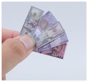 Papier-monnaie réaliste billet de banque monnaie US Dollar australien Livre Euro Won coréen Franc suisse Rouble maison de poupée jouer enfant jouet - Product Image 2