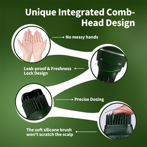 Chỉ cần cho người đàn ông nhuộm tóc lược nhanh grey tóc bảo hiểm không có vết Hữu Cơ vĩnh viễn màu đen tóc với lược - Product Image 4