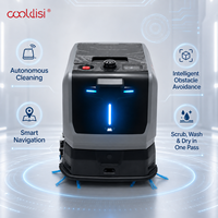 Robot laveur de sols intelligent KDS-10 commercial, batterie au lithium, machine de lavage de sols autonome pour immeuble de bureaux