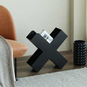 Bán Buôn Tầng Miễn Phí Thường Vụ X Shape Kim Loại Tạp Chí Giá Mail Chủ Tài Liệu Tập Tin Chủ Với Da - Product Image 2