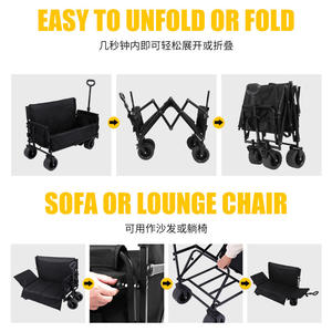 Remorque de <span class=keywords><strong>camping</strong></span> pliable légère et portable pour voiture et <span class=keywords><strong>camping</strong></span>-<span class=keywords><strong>car</strong></span>, à quatre roues, multicolore, pour le <span class=keywords><strong>camping</strong></span> en plein air - Product Image 2