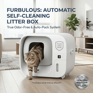 Caja de Arena Inteligente 3 en 1 para Gatos con Autolimpieza Automática, 60L, Control de Olores, Fácil de Limpiar, Material PP+ABS, OEM - Product Image 1