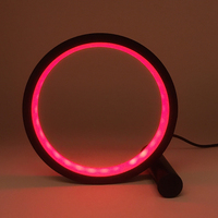 Smart RGBIC Anneau Lampe de Bureau Musique Synchronisation Lumière LED Ambiante pour Décoration de Chambre Cool Lampe tuya Changement de Couleur Moderne USB Lampe de Table