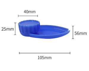 Mini macinini manuali in plastica a forma di barca per tabacco - Product Image 5