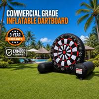 Jeu de fléchettes gonflables sur mesure à faible MOQ, en PVC de 0,55 mm de qualité commerciale, pour la location événementielle et les salles de jeux