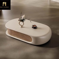 Table basse de salon en bois noir et blanc de luxe italien, ensemble de tables gigognes de haute qualité
