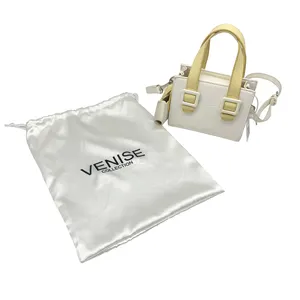 Высококачественный рюкзак, пылезащитная упаковка для обуви, упаковка одежды, индивидуальный логотип, сумка из атласной ткани