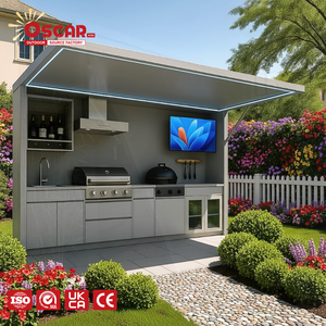 Commercial Outdoor Kitchen Appliances Set - Stainless Steel Multi - Purpose Storage Patio Garden Garage Outdoor Kitchen - Product Image 1