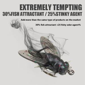 Señuelo Bionic Fly Bait Set para señuelo de pesca, incluyendo cebo suave Culter Topmouth Culter Predator carpa de agua dulce Mosquito Killer - Product Image 3
