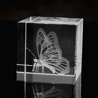 Cubes en cristal gravés au Laser 3D, Cube en cristal, Souvenirs, gravure du Globe de terre, cadeaux, pièces