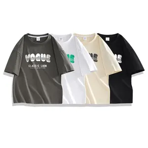 T-shirt personalizzata in cotone di alta qualità con stampa T-shirt da uomo con stampa Design T-shirt 100% in poliestere bianco all'ingrosso