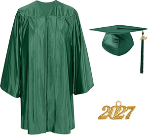 Robe de graduation en tricot brillante pour la maternelle, ensemble robe et toque en tricot doux pour enfants pour cérémonie scolaire - Product Image 6